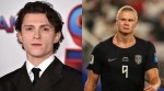 Erling Haaland Tom Holland dinner invitation