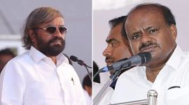 Karnataka Rural Development Minister Eshwar Khandre, Union minister kumaraswamy