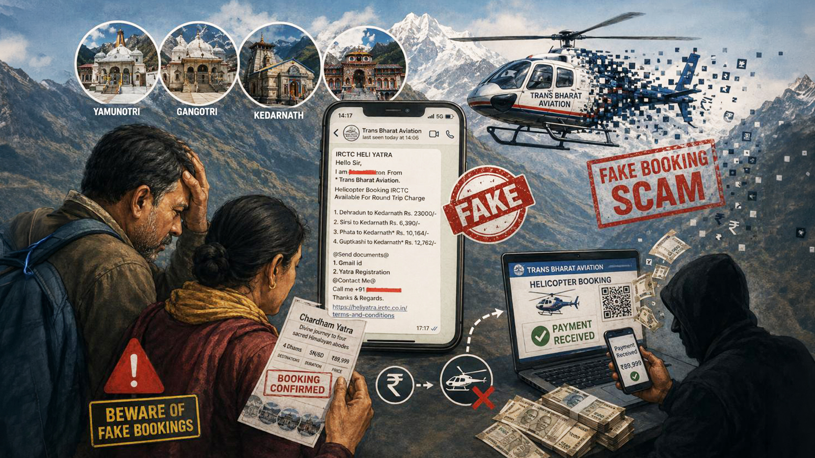 Google search, fake website, Rs 20,000 gone: Inside Char Dham chopper fraud