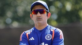 Gautam Gambhir Head Coach of India during a training session at the Edgbaston, Birmingham, England on July 13, 2026.