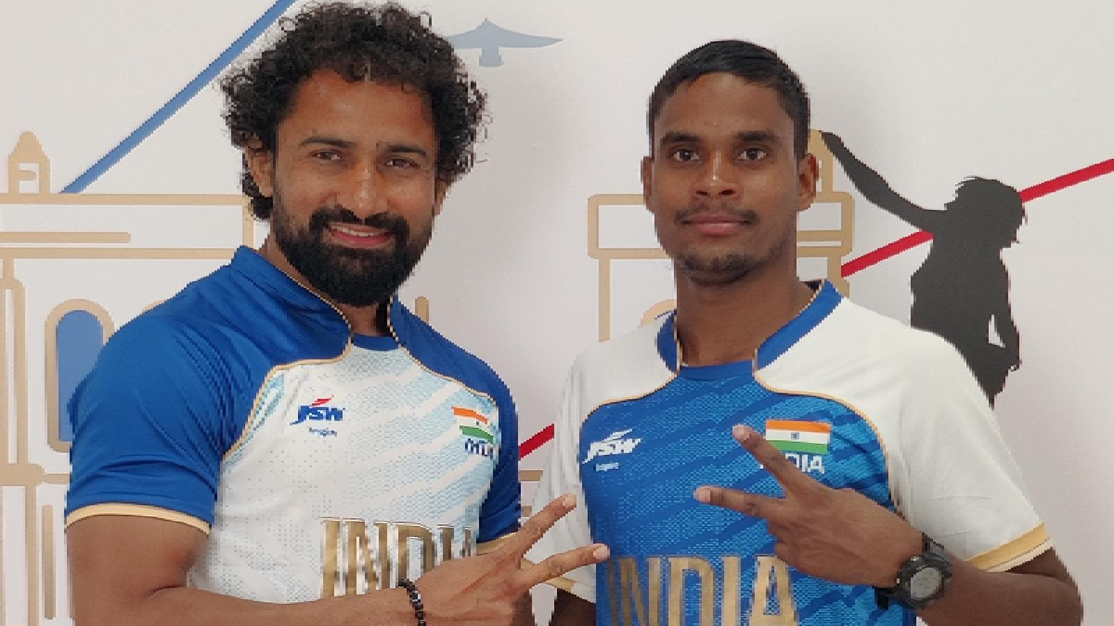 Coach Vaijnath Kale with Dilip Gavit. (Special Arrangement)
