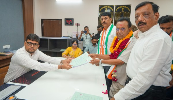 Former Gujarat Minister Bhikha Rabari filed his nomination in the presence of Gujarat Congress working president Amit Chavda, who expressed confidence that the party would wrest the seat from the BJP. 