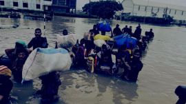 more than 900 people were rescued in a span of 48 hours from the severely flooded Gallops Industrial Park near here, officials said.