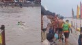 Watch: Rescue worker saves devotee swept away in Haridwar’s Ganga