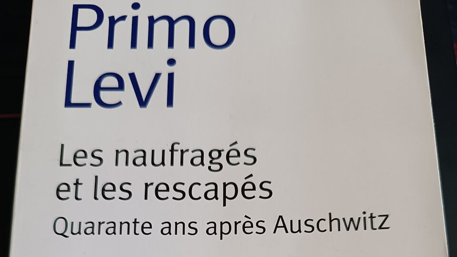 Who was Primo Levi?