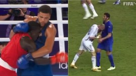 In the quarterfinal of men's 90+ kg boxing, Ugandan boxer Aziz Abdul was disqualified for headbutting his opponent, England's Damar Thomas. As if Zinedine Zidane had descended at the SEC Centre.