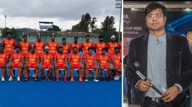 Hockey India prez Dilip Tirkey said the board was not consulted before jersey colour change. (CREDIT: Hockey India & X)