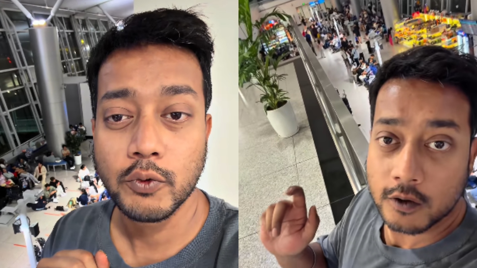 Indian man shows Koreans, Japanese sitting on airport floor: 'If they're Indian, there'd be controversy"