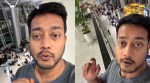 Indians sitting on airport floors