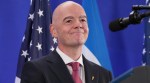 FIFA President Gianni Infantino speaks during a reception at Trump Tower with President Donald Trump in New York, Friday, July 17, 2026. (AP Photo/Jacquelyn Martin)
