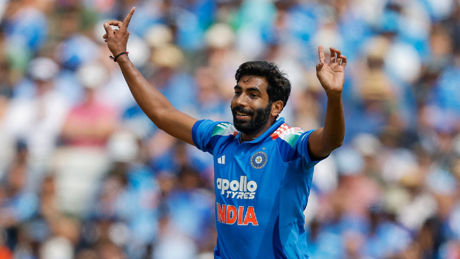 Jasprit Bumrah of India during the 1st ODI match between England and India at the Edgbaston, Birmingham, England on July 14, 2026.