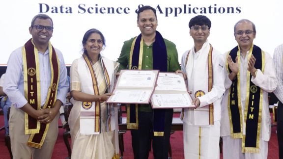 Jigisha, Aditya at IIT Madras convocation