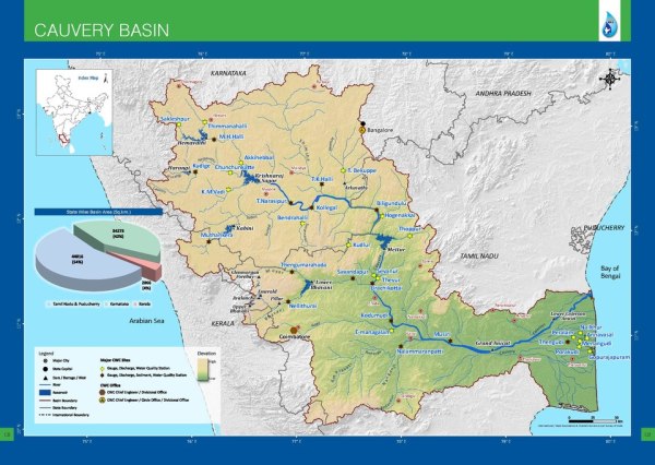 The Cauvery basin (Wikimedia Commons)