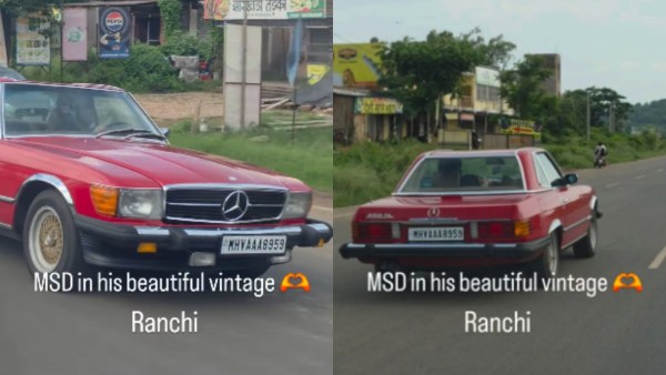 MS Dhoni Mercedes-Benz 450SL