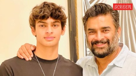 R Madhavan with son Vedaant