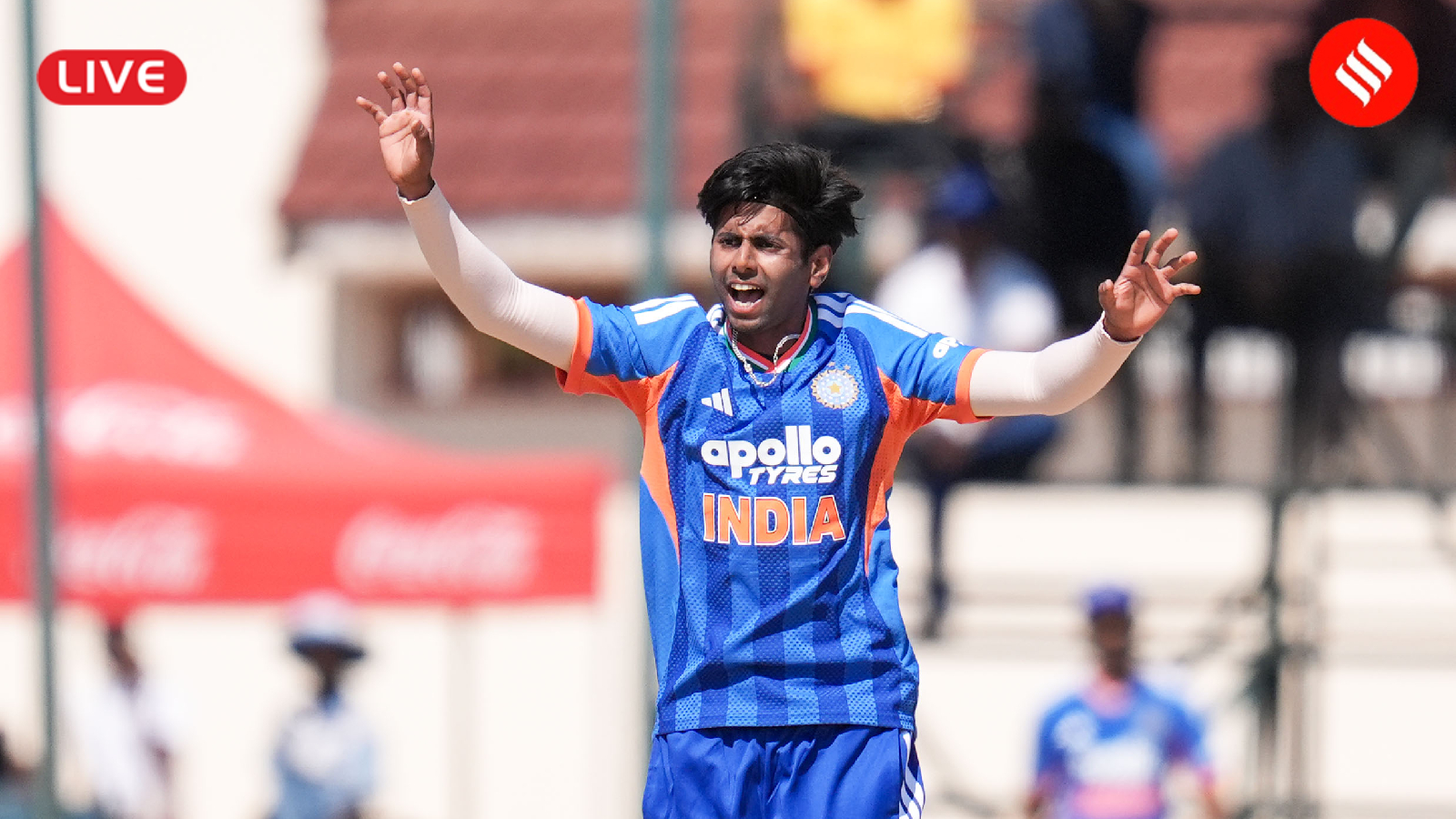 India vs Zimbabwe Live Score, 1st T20I: ZIM – 44/4 (10); IND pacers on fire in Harare; Dube removes Raza