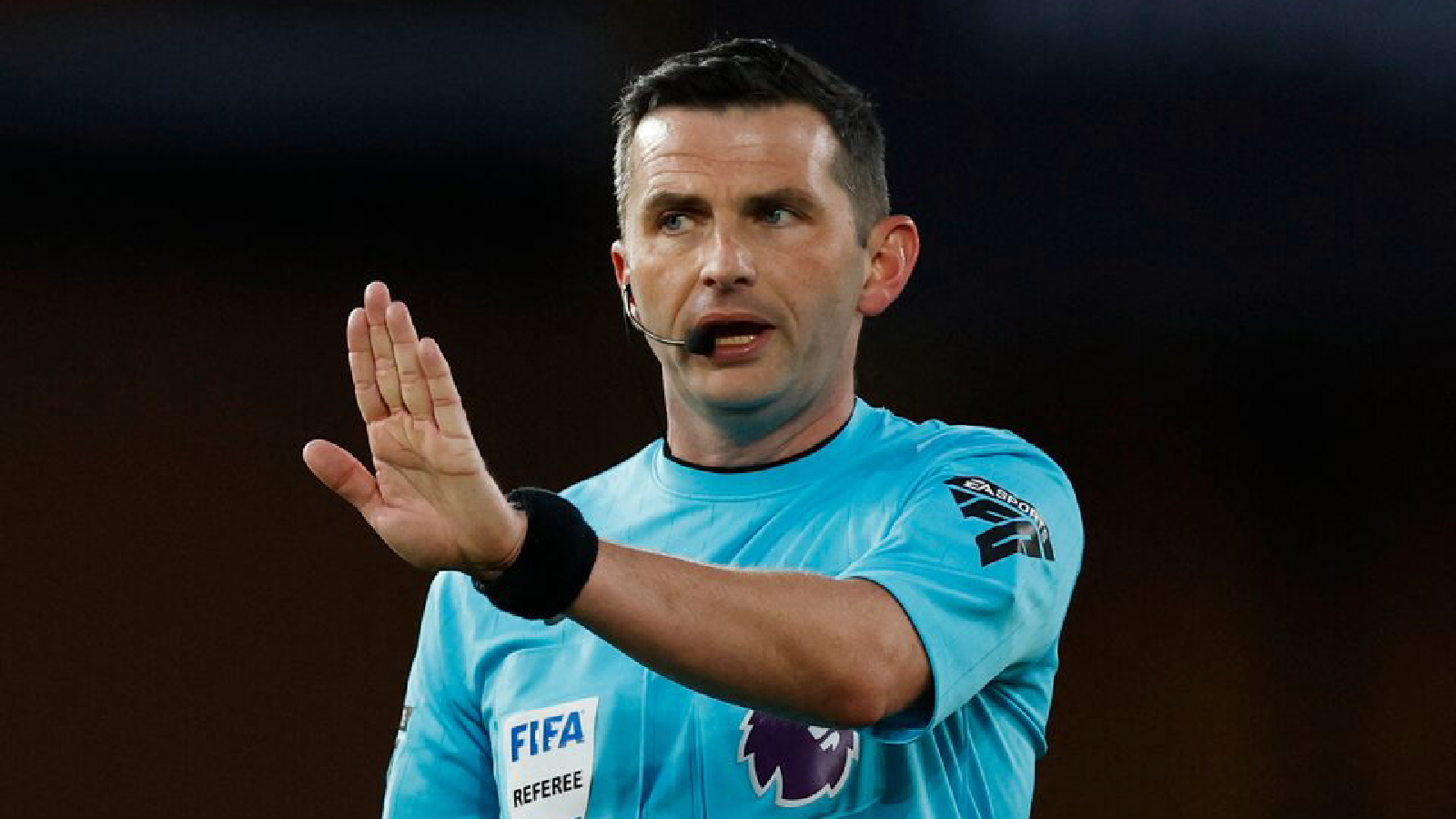Who is Michael Oliver, the referee for Spain vs Belgium FIFA World Cup 2026 quarterfinal?