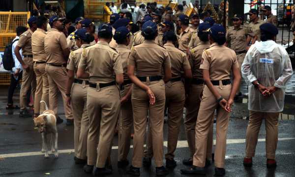 The protesters, who said they were demonstrating in support of the Cockroach Janata Party (CJP) and activist Sonam Wangchuk, marched peacefully despite a heavy police presence.