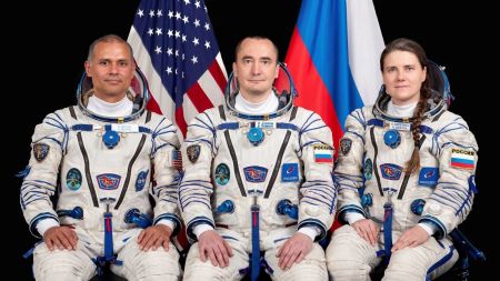 Soyuz MS-29 lifts off from Kazakhstan carrying NASA astronaut Anil Menon and two Russian cosmonauts. (Image: Nasa)