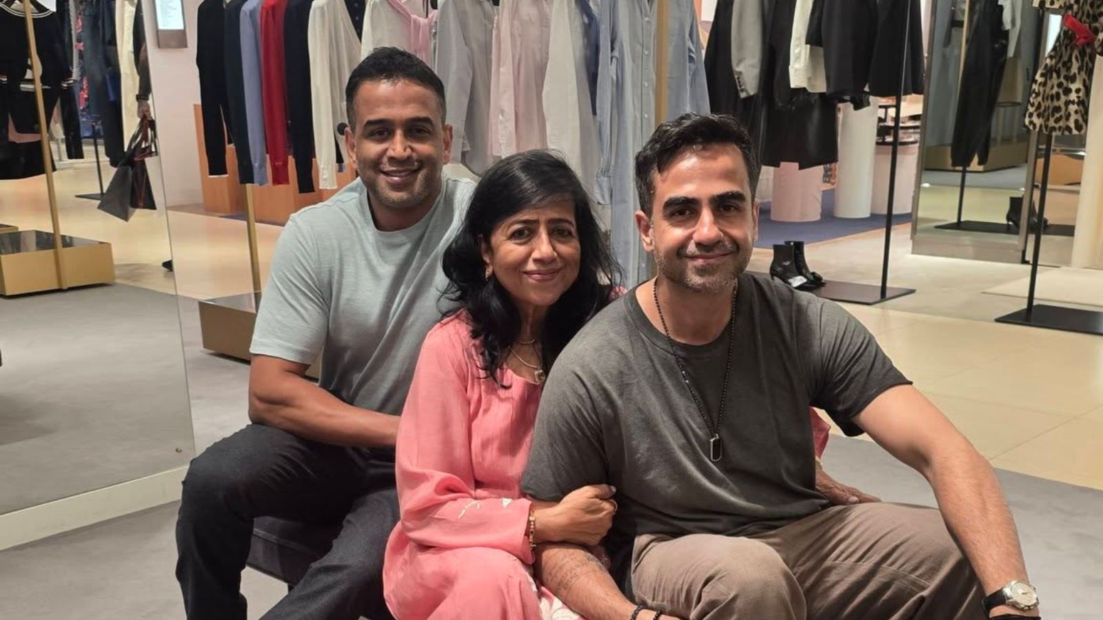 Zerodha’s Nithin Kamath and Nikhil Kamath take mother shopping in London
