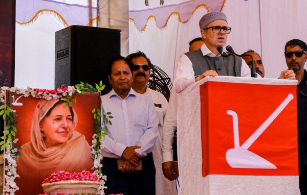 Omar Abdullah at Delhi Chalo rally