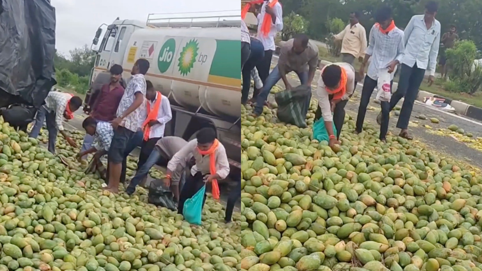 Mango looting video sparks concern over ‘low-trust society’ after truck overturns