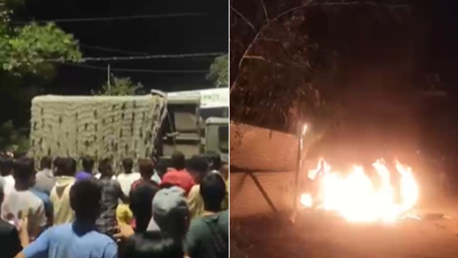 Stone pelting, arson, teargas as mob targets Assam Rifles camp in Manipur