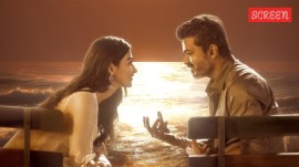 Vijay and Pooja Hegde in a still from Jana Nayagan