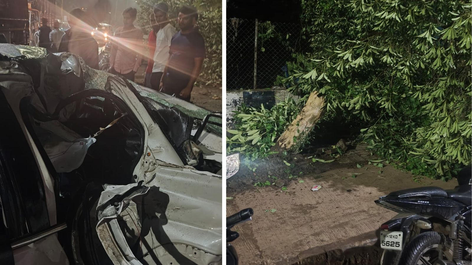 Two Injured as Car Crashes into Tree in Pune, Drunk Driving Suspected