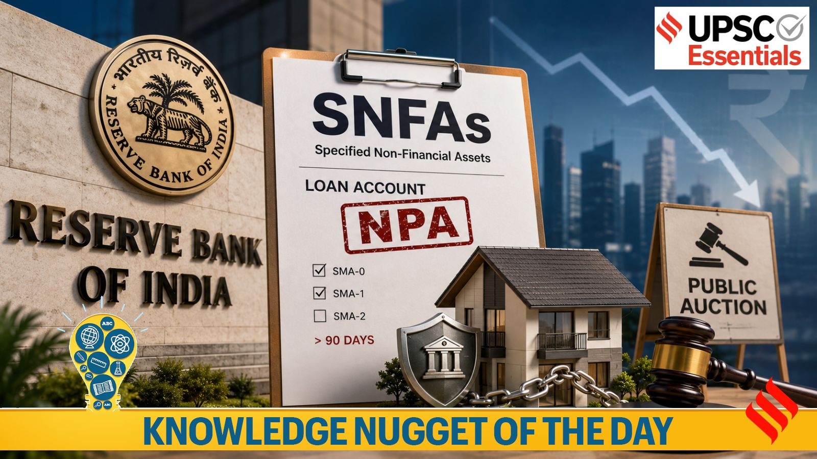 Knowledge Nugget: What is the RBI's new Specified Non-Financial Assets (SNFAs) and SARFAESI Act?