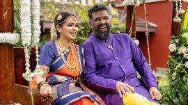 Raghu Dixit and Varijashree Venugopal at their wedding