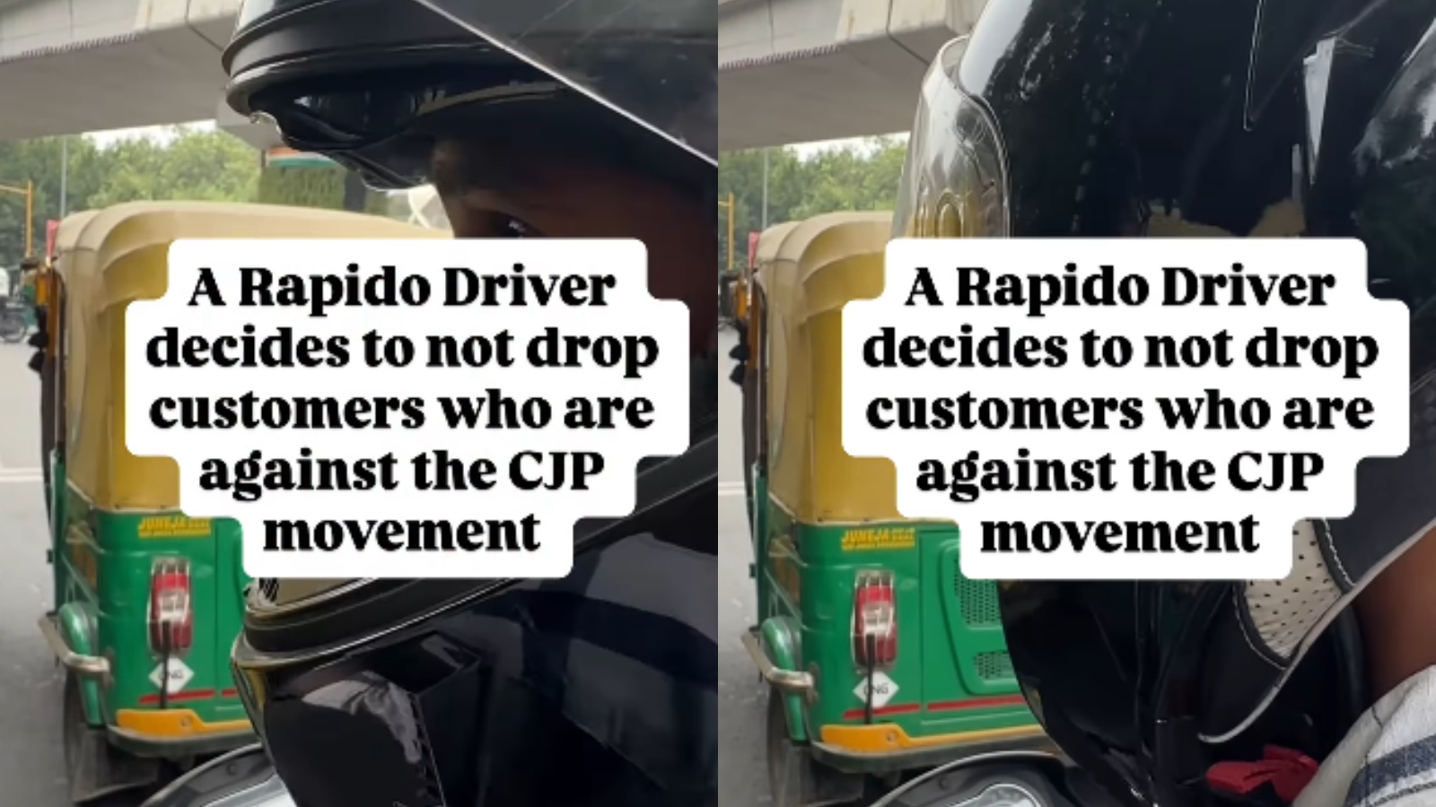 Rapido Driver Denies Rides to CJP Movement Opponents