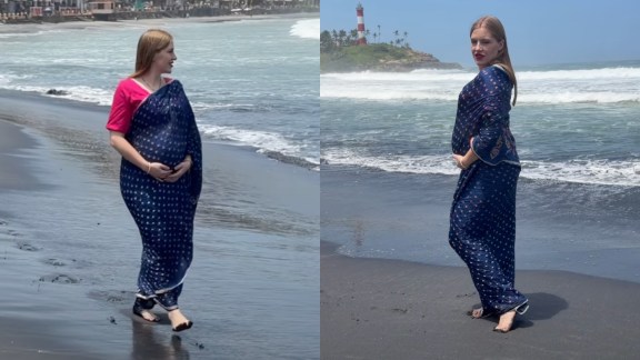 Russian woman pregnancy in India