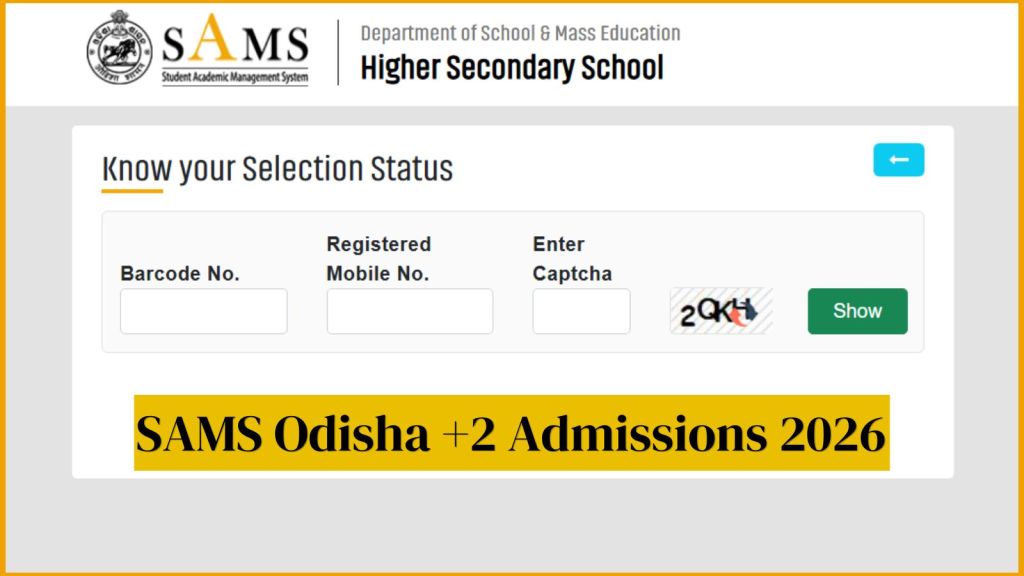 Printable First Step In Reading SAMS Odisha +2 First Merit List 2026: Know admission schedule and next ...