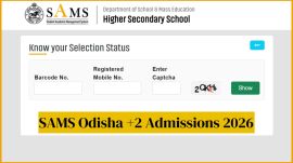 SAMS Odisha2026 first merit list