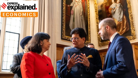 Piyush Goyal, Union Minister of Commerce and Industry meeting the then UK Secretary of State for Business and Trade Jonathan Reynolds on 24/07/2025 (Wikimedia Commons)