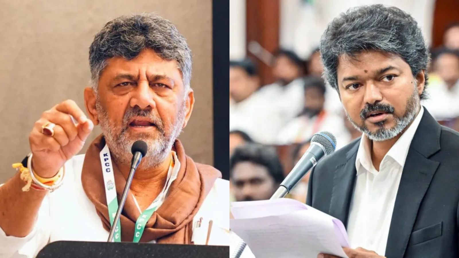‘See ground reality’: D K Shivakumar offers helicopter tour of Cauvery to Tamil Nadu CM Vijay