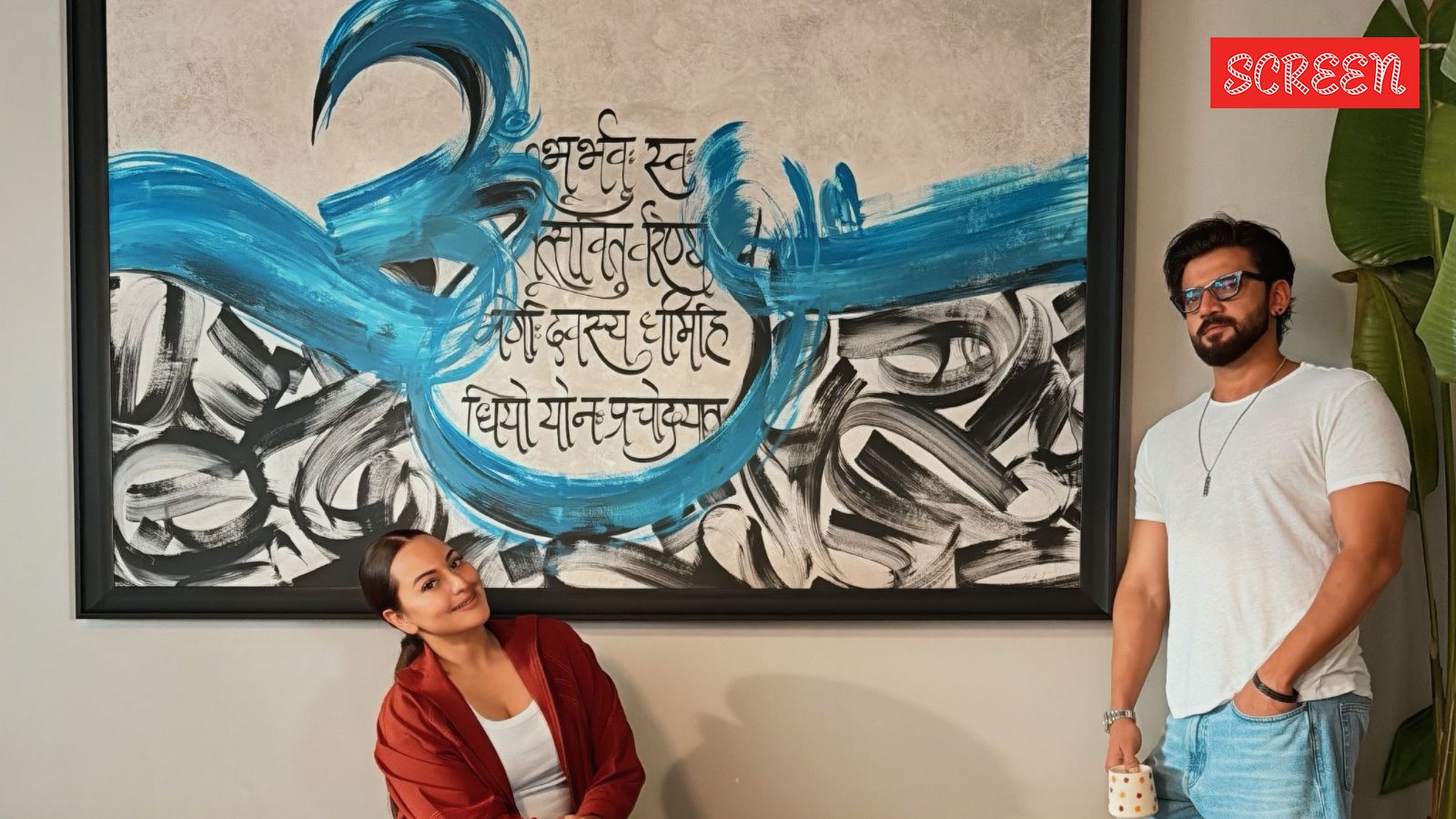 Sonakshi Sinha-Zaheer Iqbal celebrate inter-faith marriage with ‘Gayatri mantra-Kalma’ art | Bollywood News