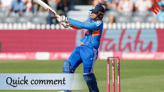 Vaibhav Sooryavanshi of India plays a shotduring the 4th T20 International match between England and India at the Seat Unique Stadium, Bristol, England on July 9, 2026.