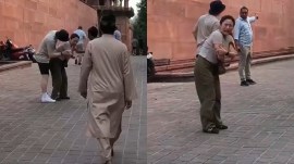 South Korean tourist attacked by monkey near Taj Mahal