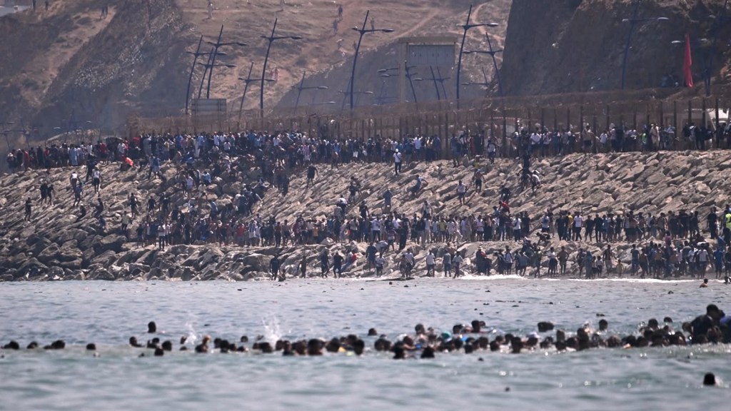 Watch Thousands Swim Into Spain s Ceuta From Morocco Why The Border Watch Thousands Swim Into Spain s Ceuta From Morocco Why The Border