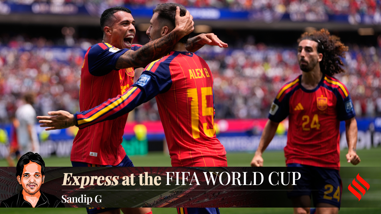Spain defeated Austria 3-0 to qualify for Round of 16. (AP)
