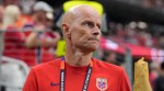 Norway face England in the quarter-final on Saturday. Whatever happens, Solbakken will be on the touchline, a pacemaker keeping time he was never supposed to have. (AP Photo)