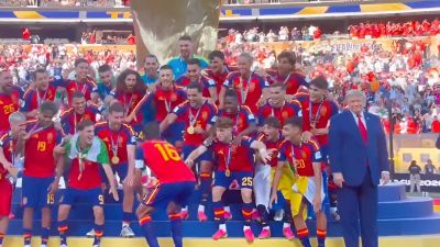 Donald Trump FIFA World Cup trophy ceremony video has gone viral