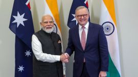Prime Minister Narendra Modi with his Australian counterpart Anthony Albanese