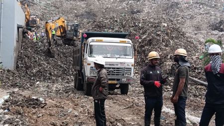 Pimpri Chinchwad waste mountain collapse
