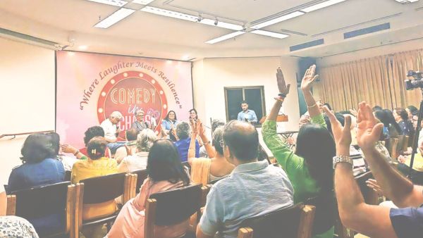 The play was centered on a patient’s emotions and experiences following diagnosis. 