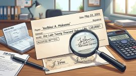 Vadodara caretaker cheque forgery