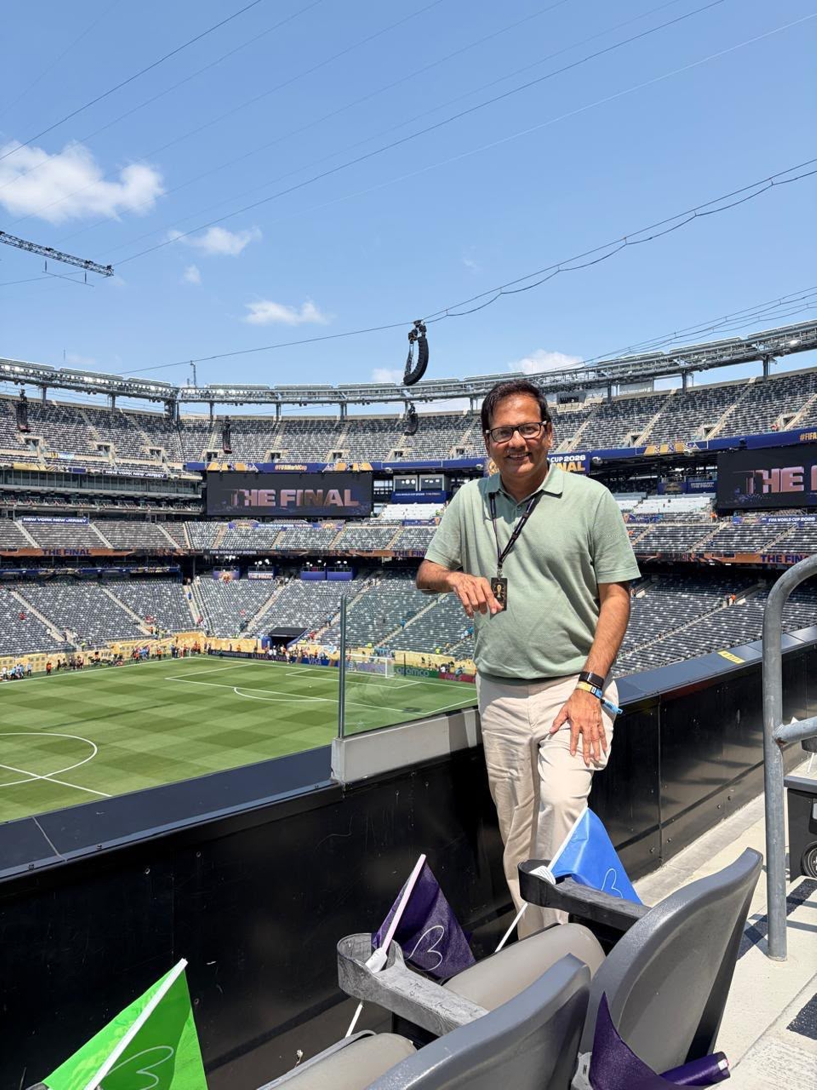 Vijay Patil owner of DY Patil Stadium during FIFA World Cup final. Torres played at DY Patil Stadium in 2017