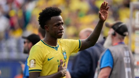 A disappointed Vinicius Jr after Brazil were knocked out of FIFA World Cup 2026. (AP)